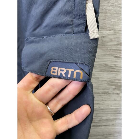 Burton Snowboarding Pants Womens Small Gray Cargo Pockets - Picture 2 of 10